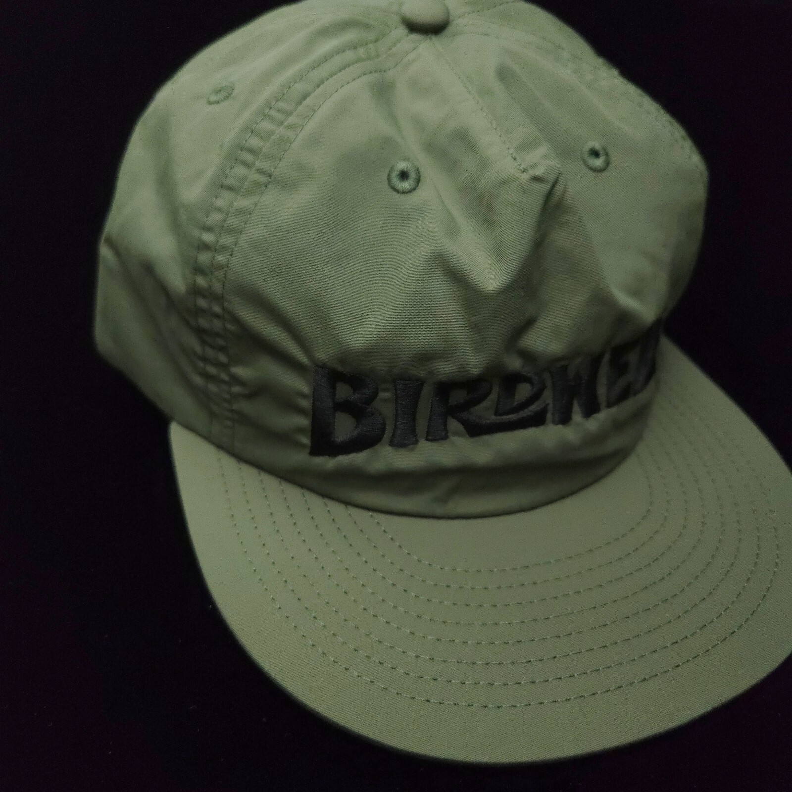 BIRDWELL BEACH BRITCHES HAT -ARMY GREEN NYLON -SURF CAP ADJUSTABLE -MADE USA NEW