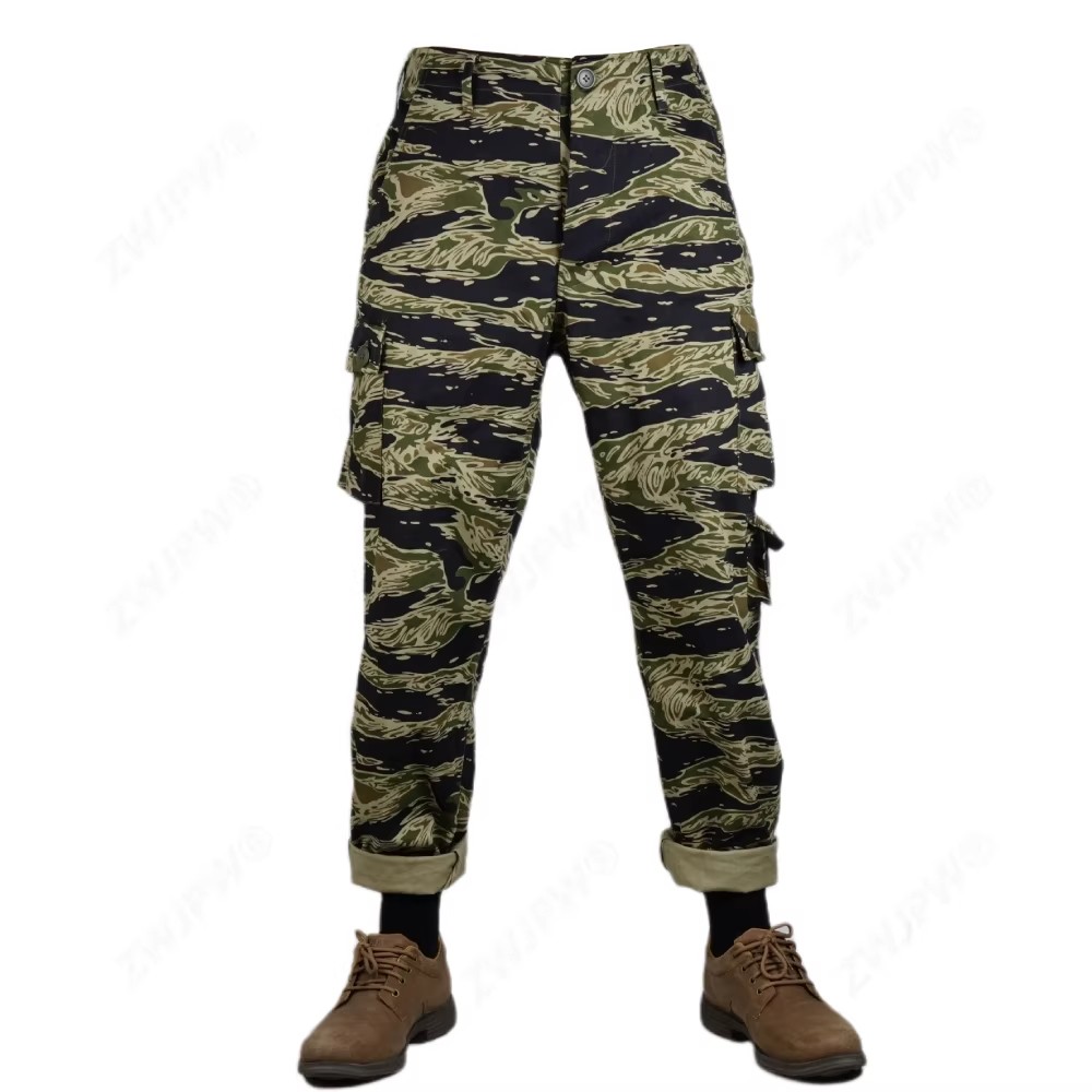 Vietnam War US Army Jacket Trousers Tiger Stripe Camo Combat Uniforms Top Pants