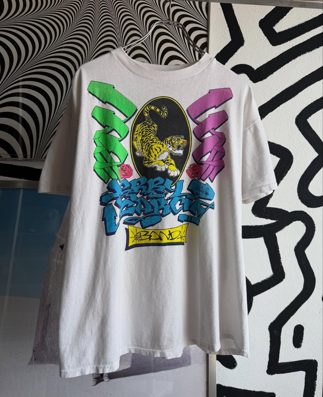 Grateful Dead Vintage 1989’s T Shirt 2 side White JERRY GARCIA BAND BTH98