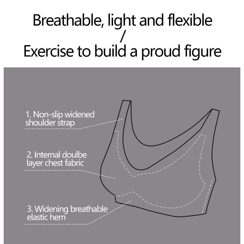 Women’s Front Closure Posture Wireless Back Support Full Coverage Bra Wide Strap