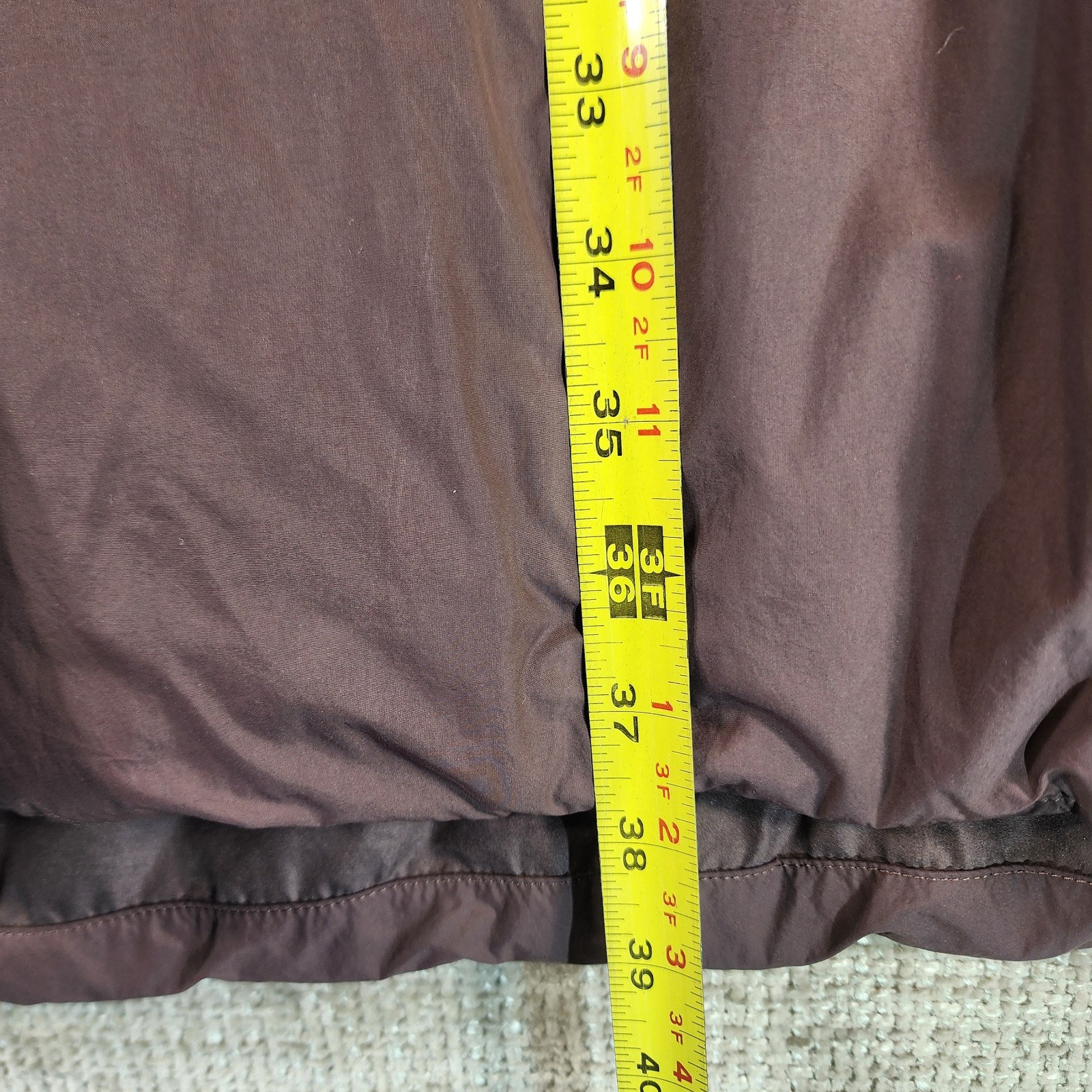 REI Down Parka Womens 3X Dusty Plum Sherpa Lined Hood Full Zip Snap