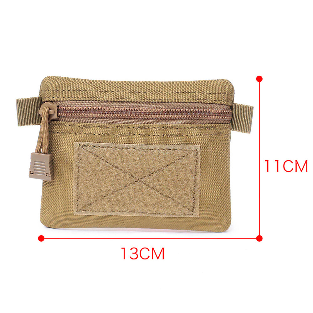 Tactical Wallet Men Pouch Money Storage Bag Purse Zipper Coin Card Holder Pocket