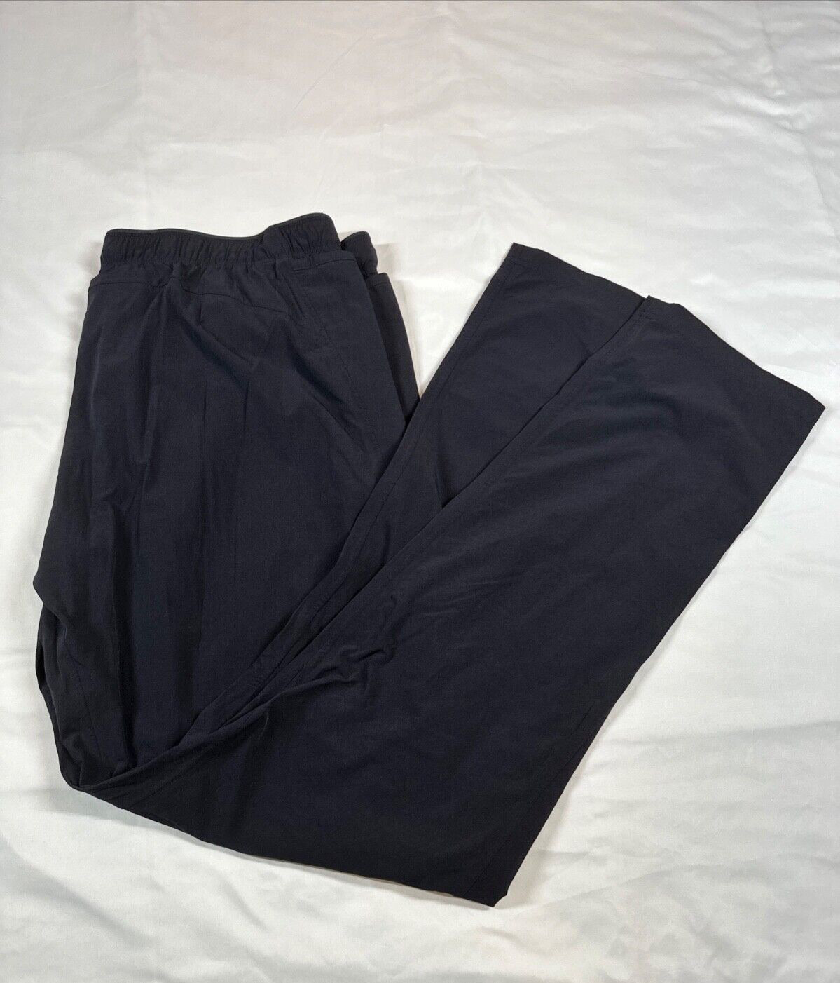Paskho Pants Black Travel Comfort Leisure Pants Zip Fly Drawstring XXL