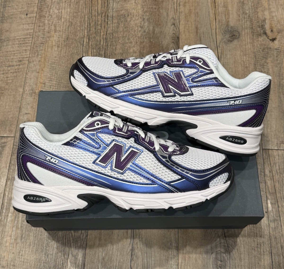 New Balance – US 10 Men’s White/Purple Concord Grape Retro Run 740 – U740CG2 NIB