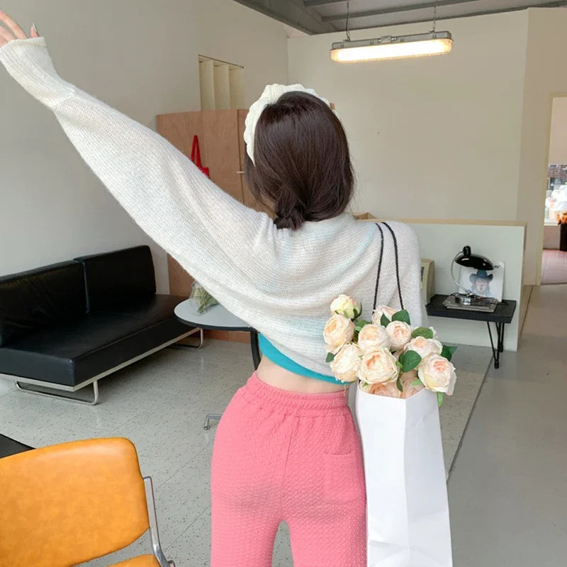 Women’s Summer Open Front Bolero Shrug Long Sleeve Solid Color Sun