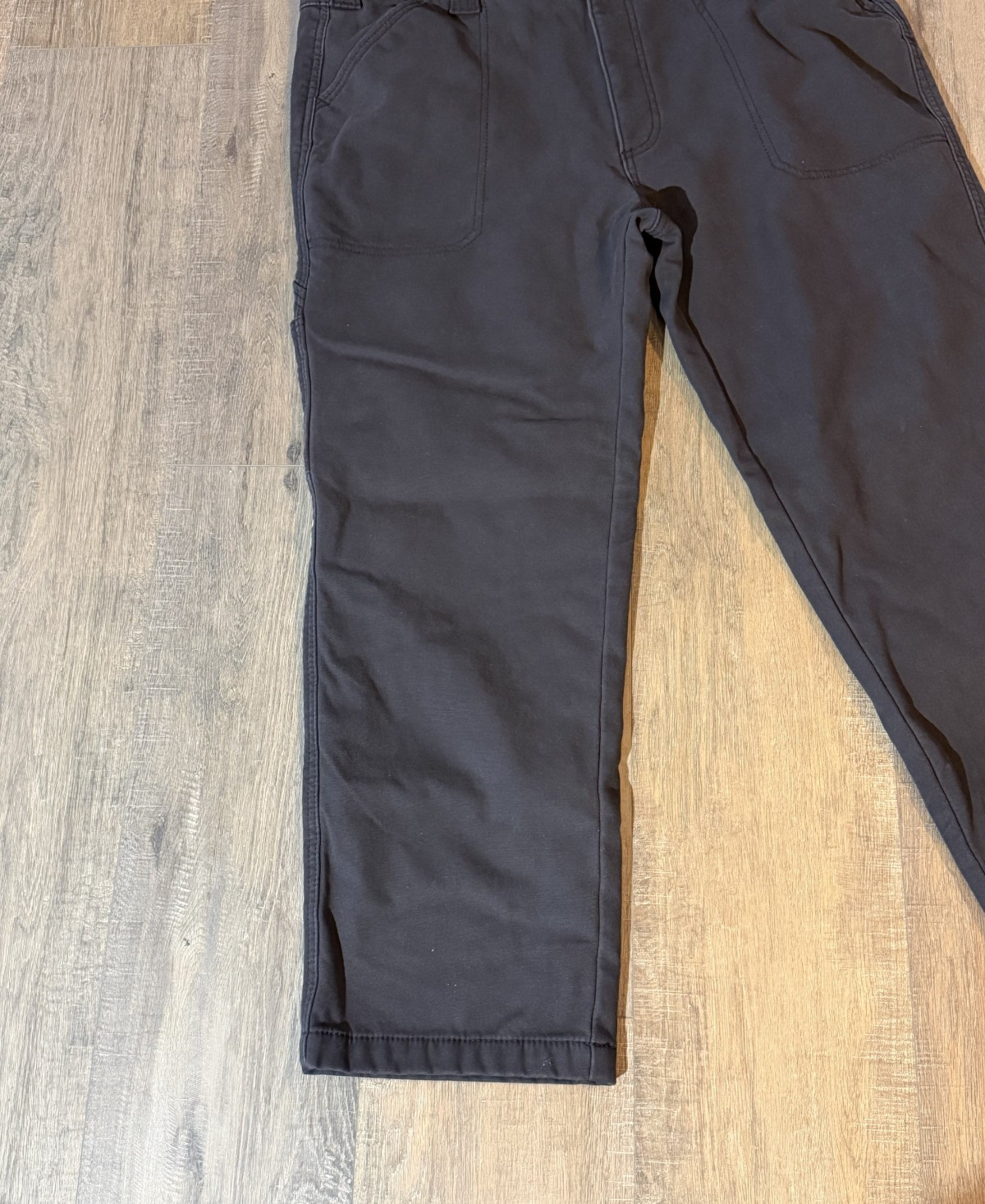 Coleman Men’s Dark Gray Canvas Utility Pants with Fleece Lining 38/30