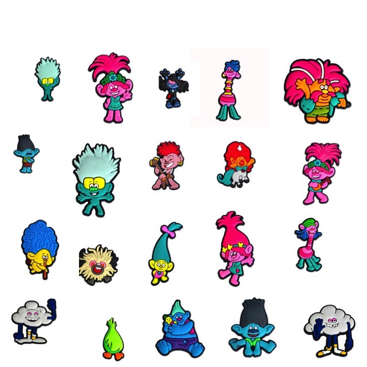 20 Piece Set Troll Trolls For Crocs Shoe Charms Jibbitz – 2 Pieces