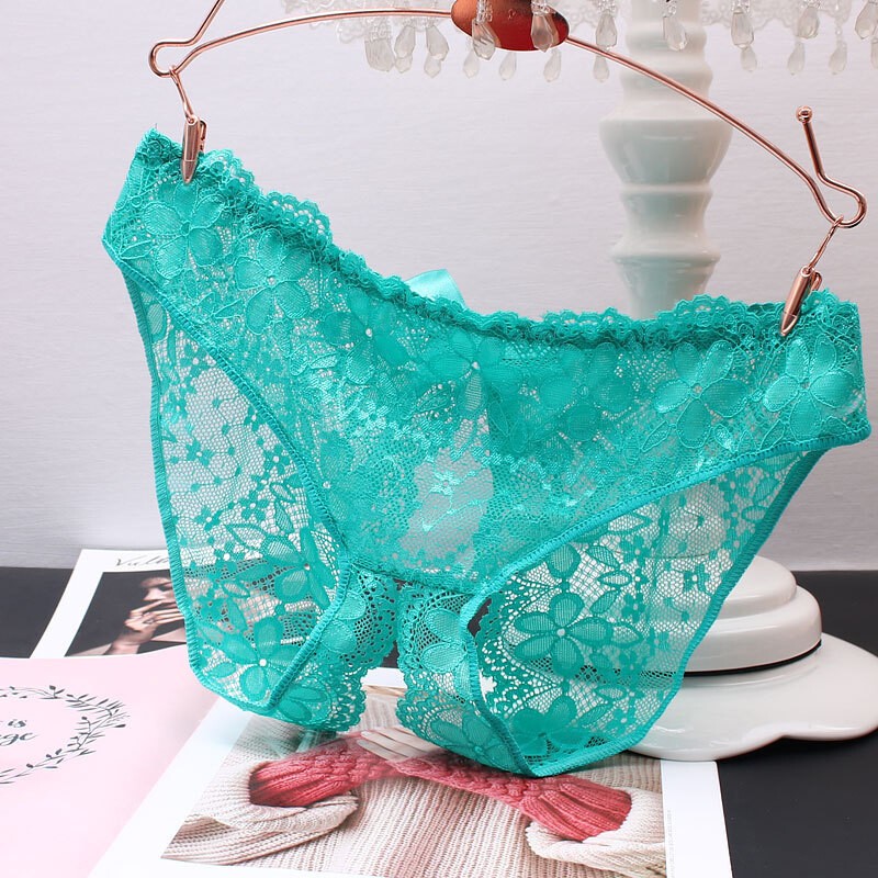 Sex Women LaceCrotchles Thong G-string Panties Lingerie Underwear T-back Brief