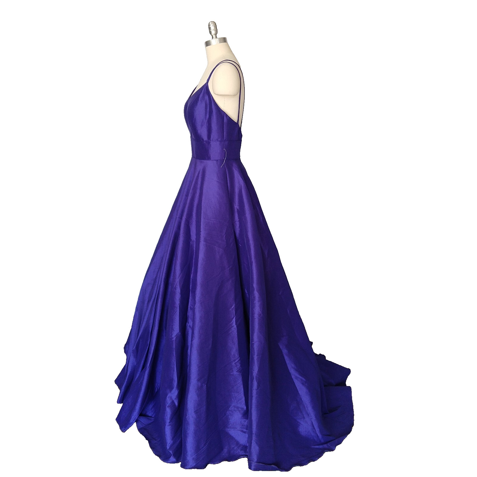 Mac Duggal Purple Formal Dress Size 6 NWT Prom 67100L Empire Ball Gown Maxi Long