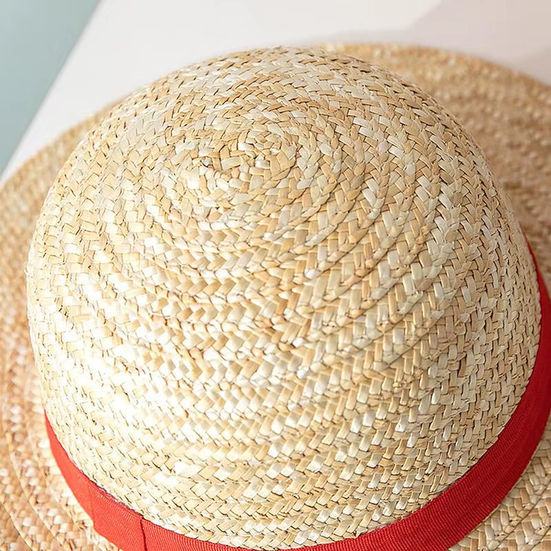 Multifunctional Straw Hat for Men Women Luffy Cosplay with String Sun Beach Part