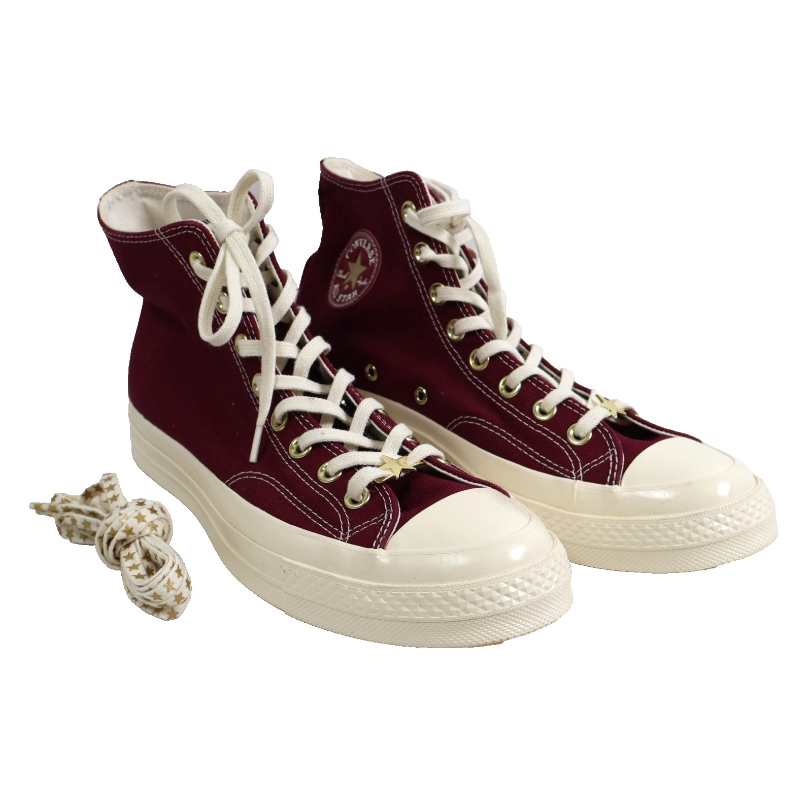 Converse Chuck 70 High Burgundy Gold Star’ A12462C, Men’s 9 / Women’s 11