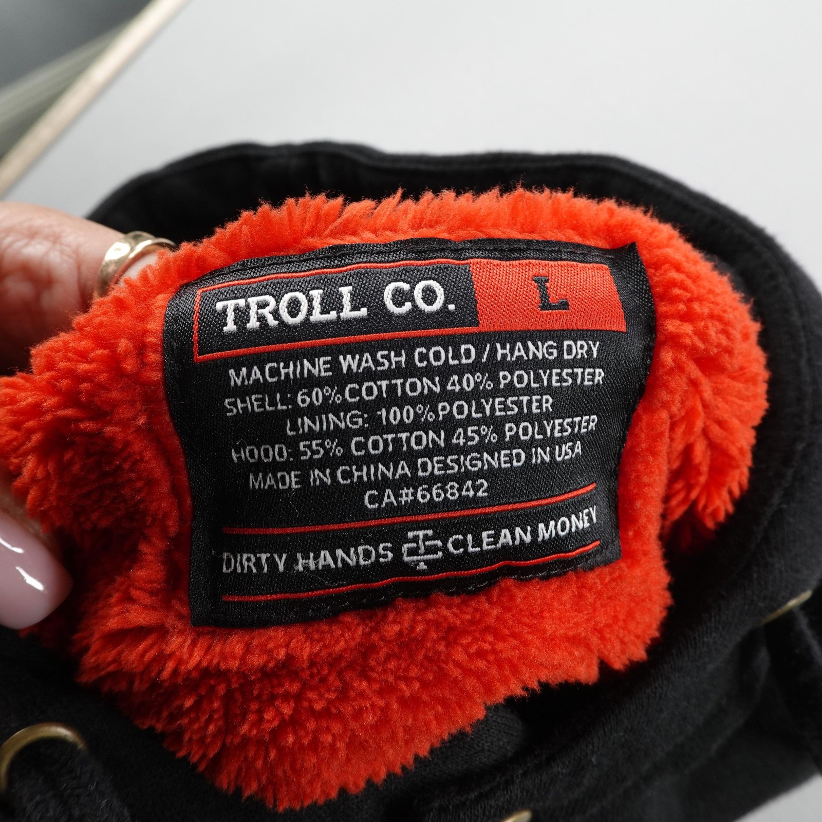 Troll Co Jacket Mens Large Gray Sherpa Lined Flannel Buford Snap Up Shacket