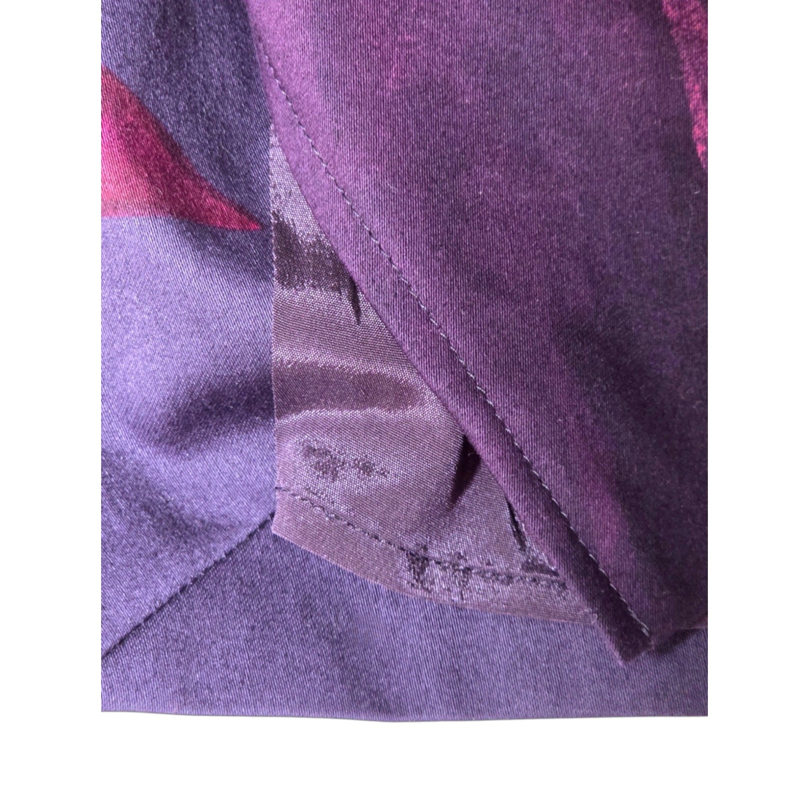 Max Mara Purple Magenta Floral Ruched Sheath Dress Made in Italy Size 8