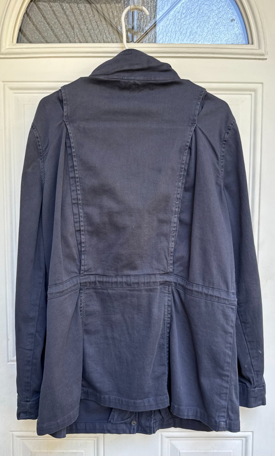 Tinsel Women’s Large Gray Utility Jacket 98% Cotton VGUC