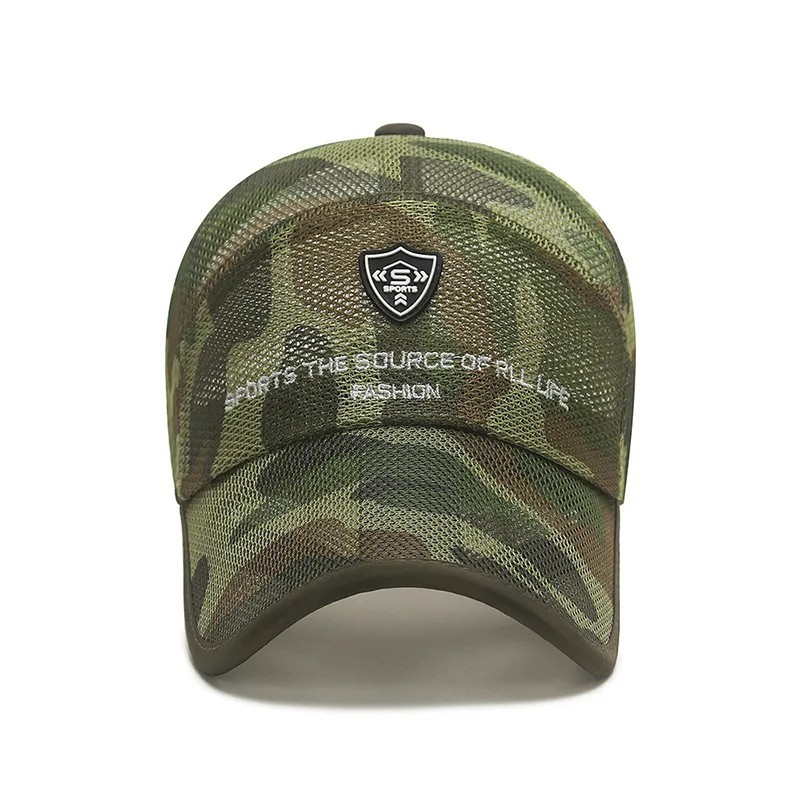 Summer Mesh Baseball Cap Sun Hat Unisex Fishing Outdoor Sport Breathable
