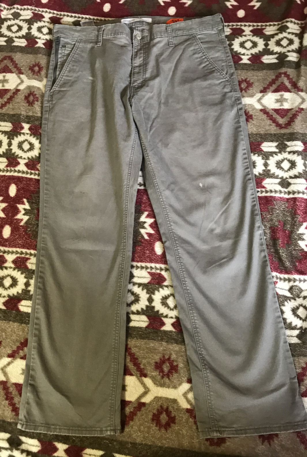 **Levi’s Signature Men’s S67 Athletic Gray Cotton Blend Jeans 38×32 **NLJ-39