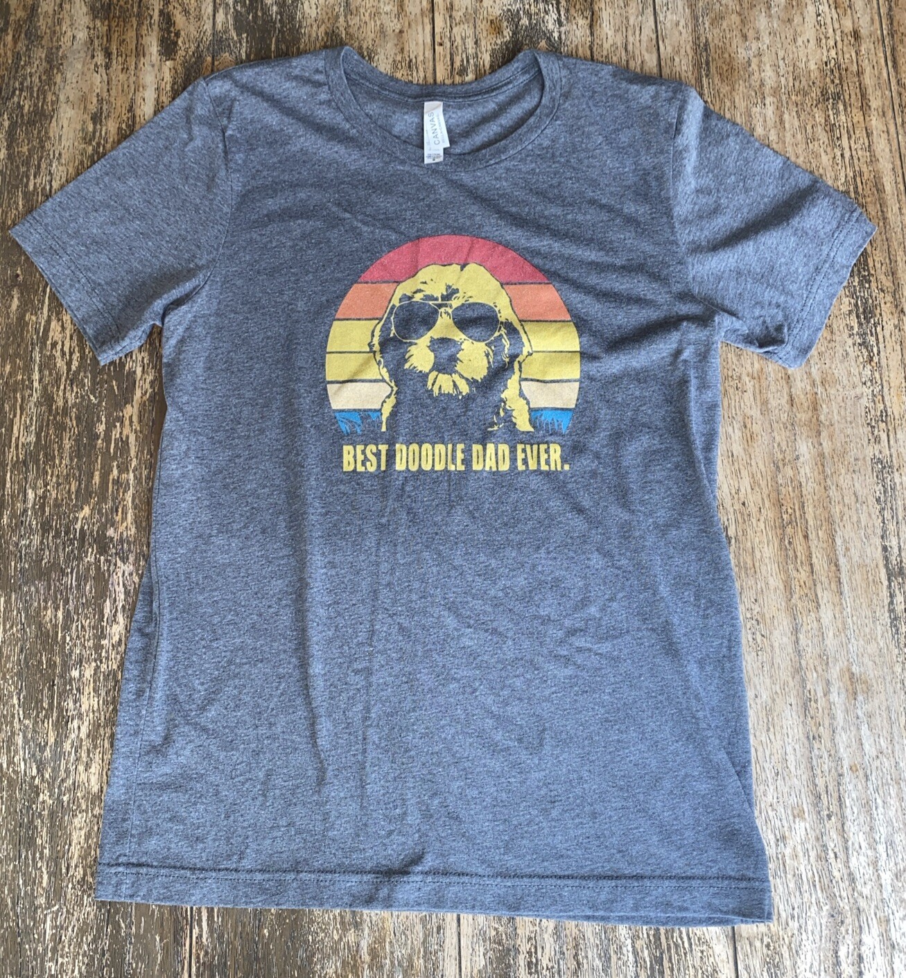 Best Doodle Dad Tee Shirt Men’s M Gray