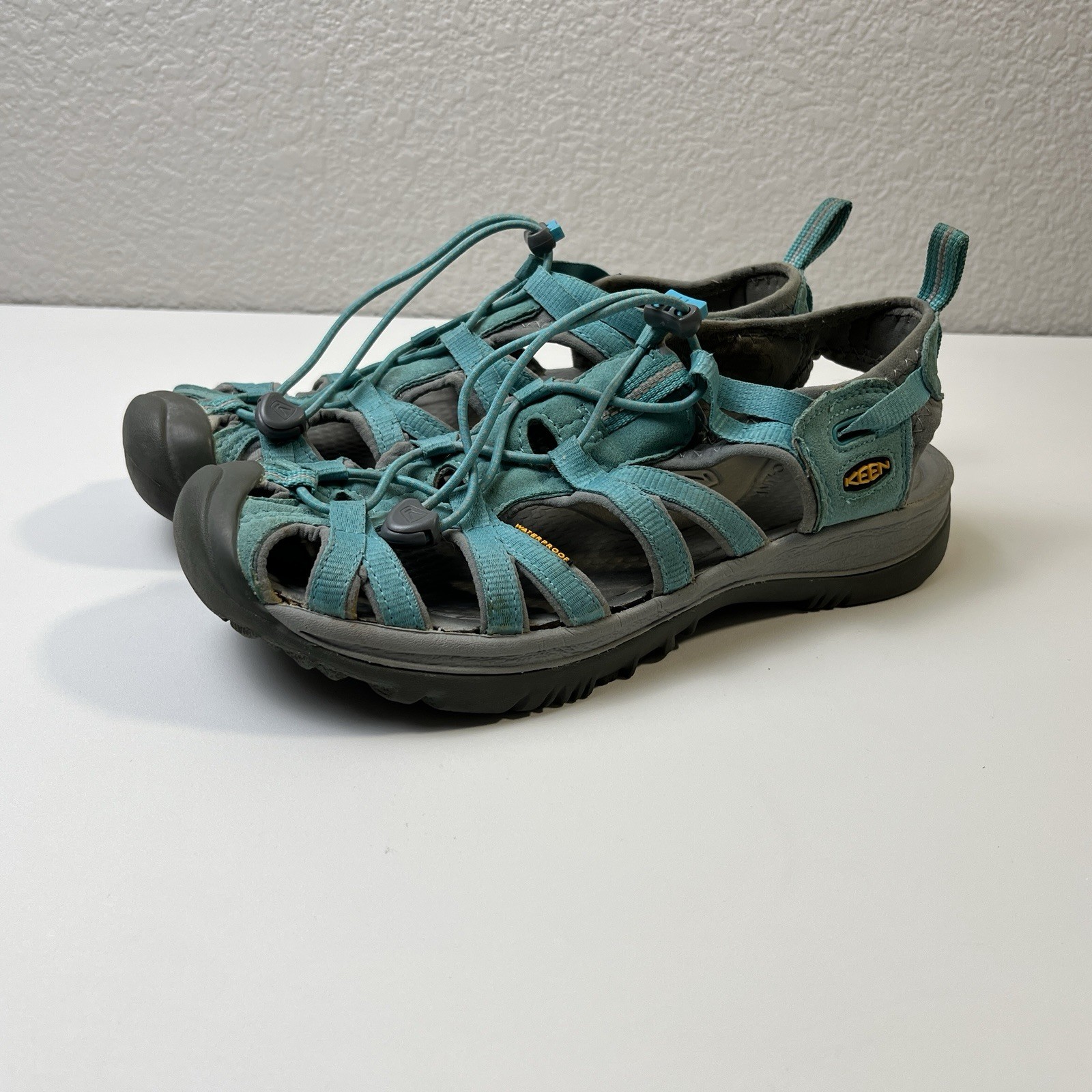 KEEN Whisper Waterproof Sport Sandals Turquoise Blue Women’s Size Unknown Hiking