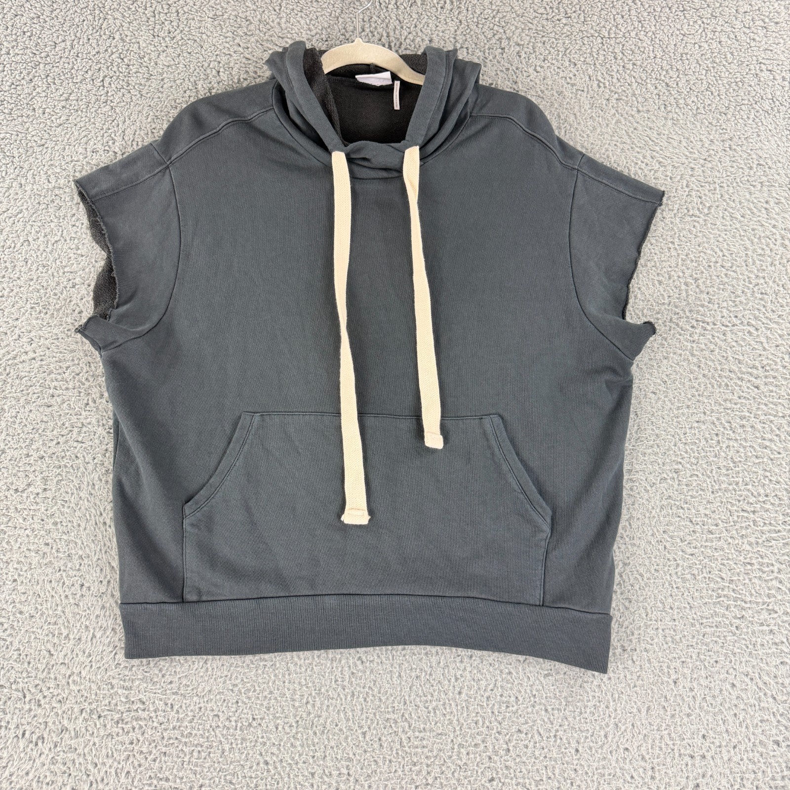 Urban Outfitters Out from Under Hoodie Womens XS Gray Sleeveless Knit Oversized