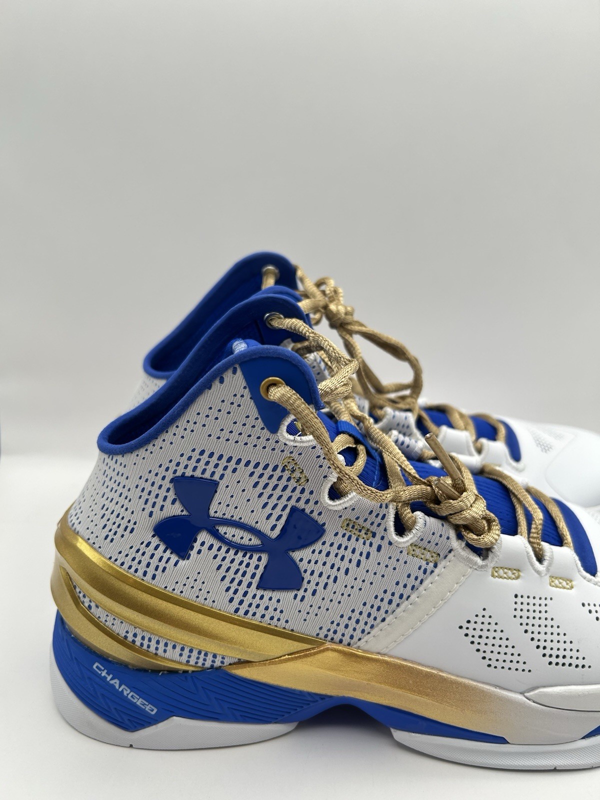 NEW Under Armour Curry 2 Basketball Shoes Size 8.5 Gold Rings 3027937 Warriors