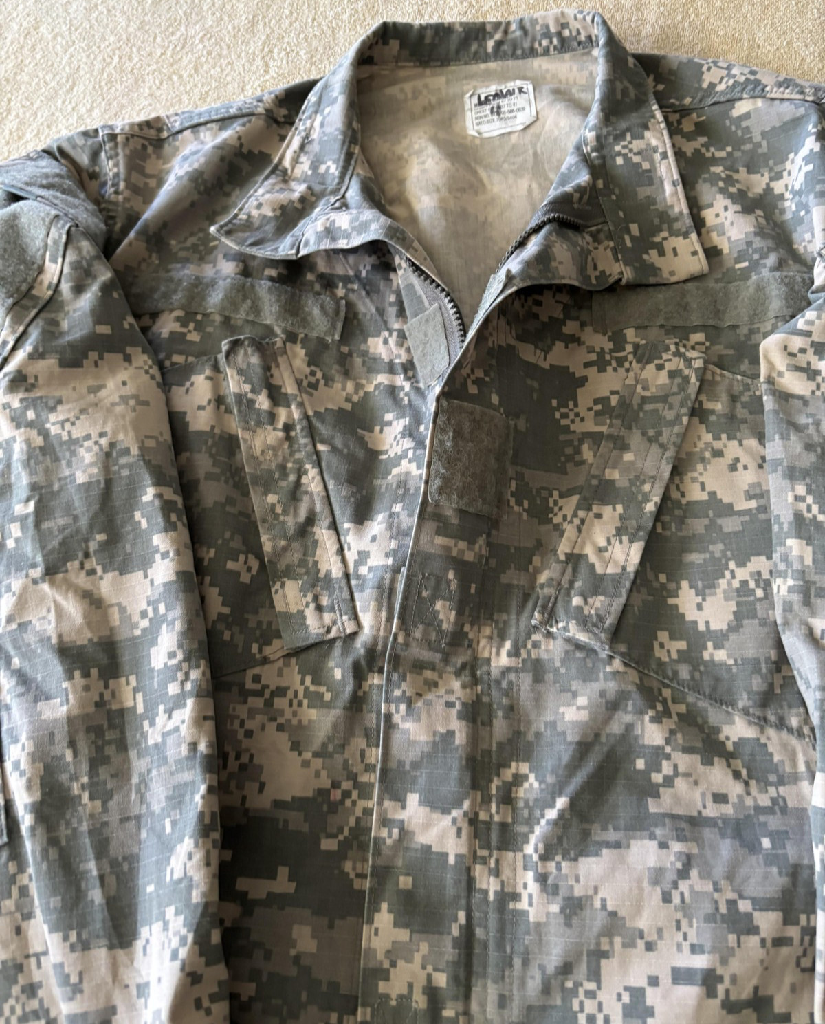 Lancer US Army ACU Jacket Mens Medium Regular Digital Camo UCP Ripstop Tactical