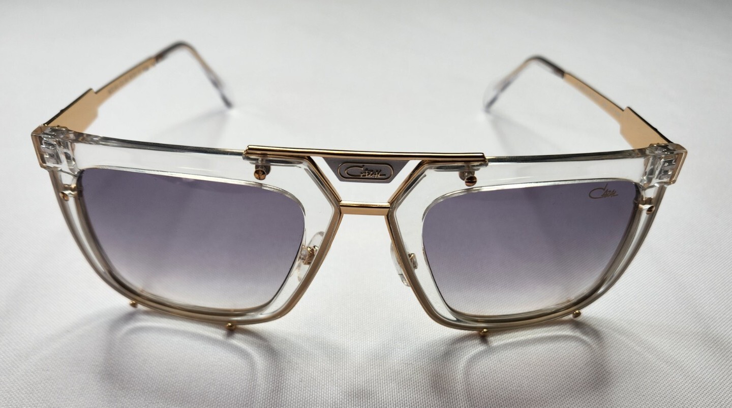 CAZAL LEGENDS MOD. 648 COL. 003 CRYSTAL GOLD PLATED SUNGLASSES MADE IN GERMANY