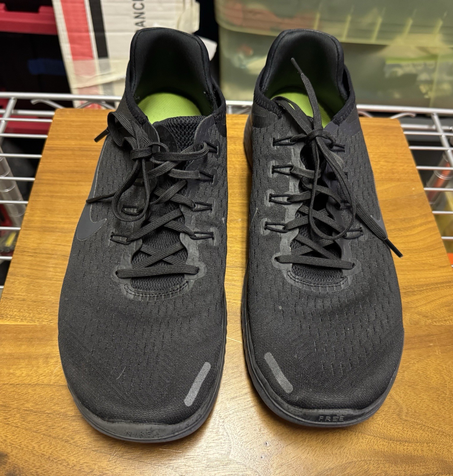 Nike Free RN 2018 Men’s Running Shoes Size 12.5, Black/Anthracite, 942836-002