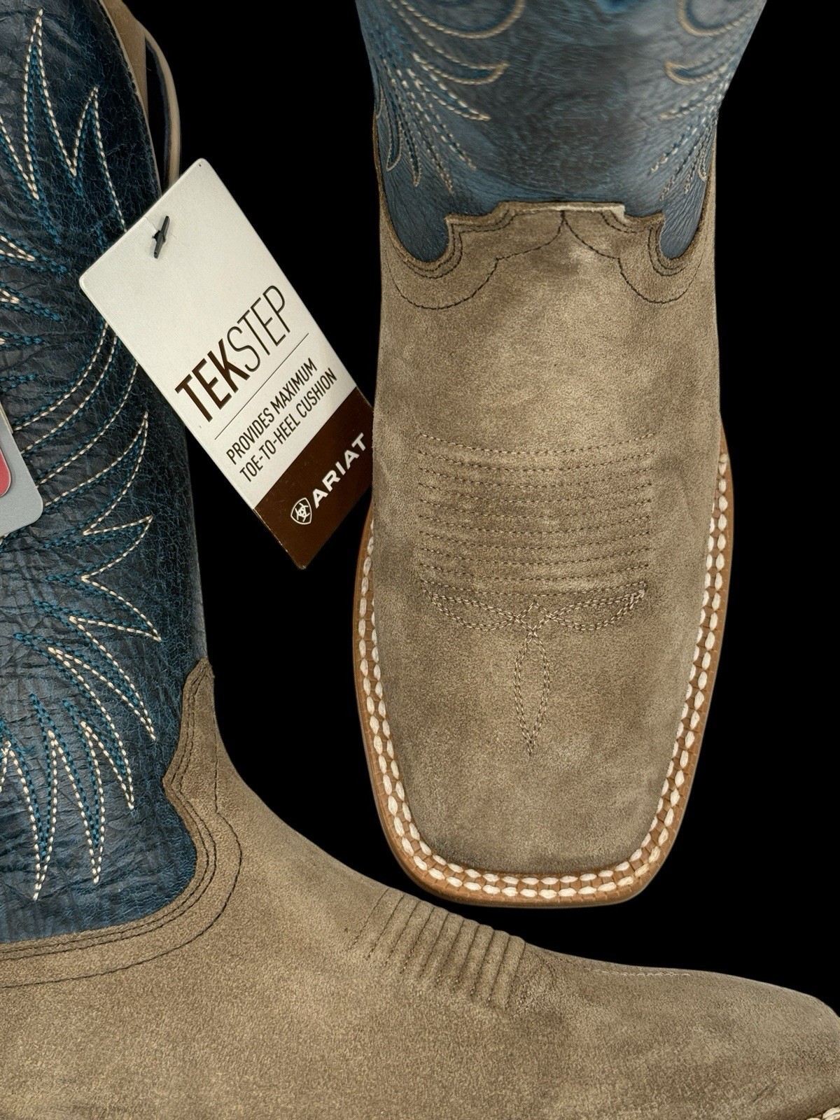 Ariat Circuit Rockridge Western Roughout Boot Size 8.5