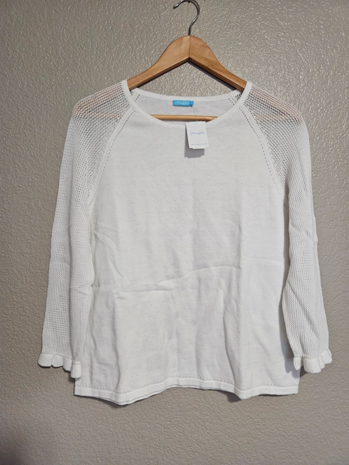 New J.Mclaughlin cotton lightweight sweater. Szm. RT$128.