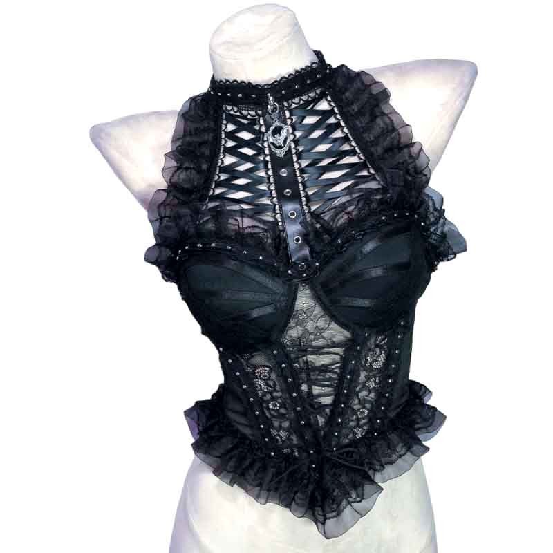 Goth Tops Y2K Grunge Gothic Tank Kawaii Emo Clothing Ladies Punk Rock Clothes