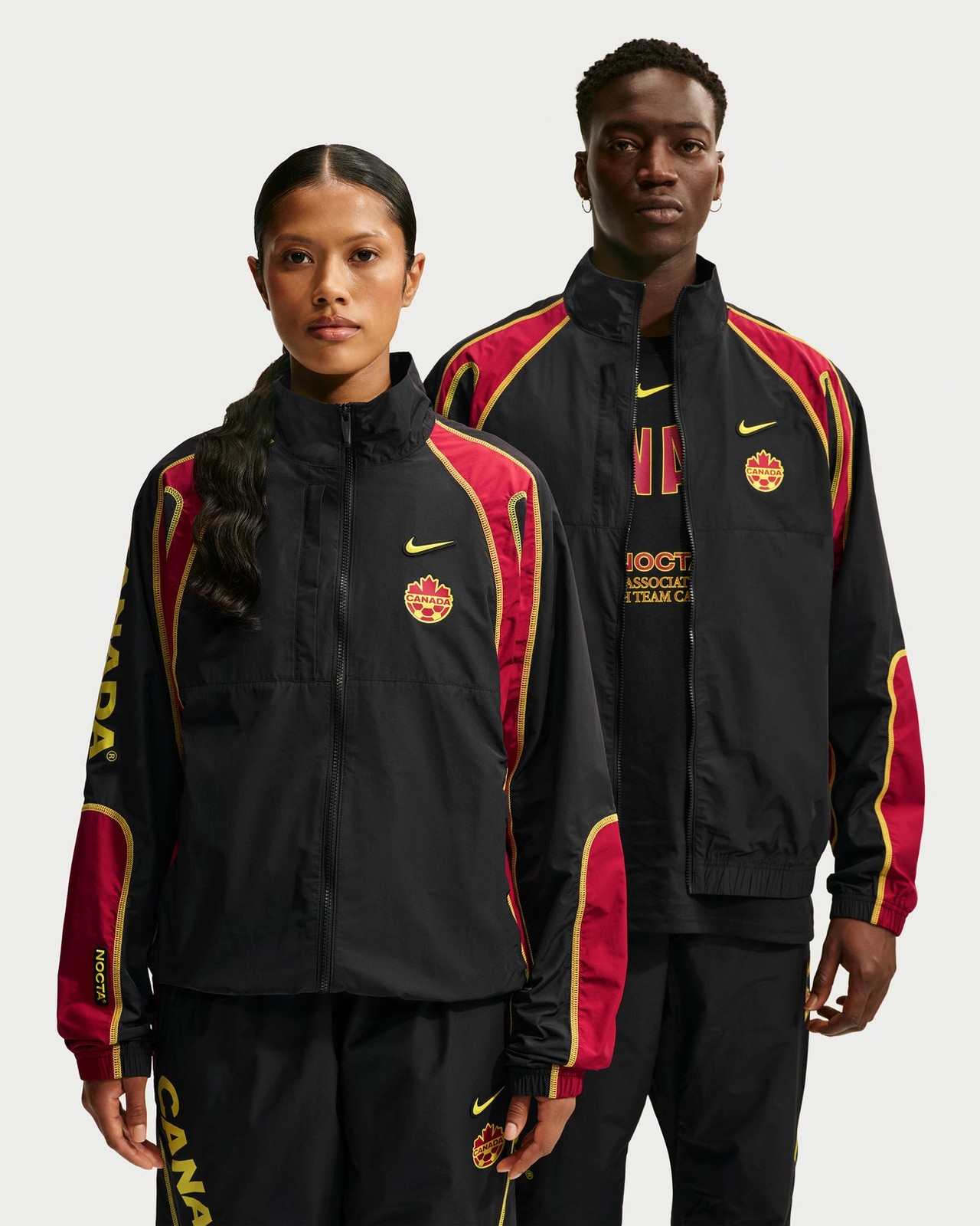 Nike x Nocta Black Northstar Nylon Canada Track Jacket IM3235-010 Multi size