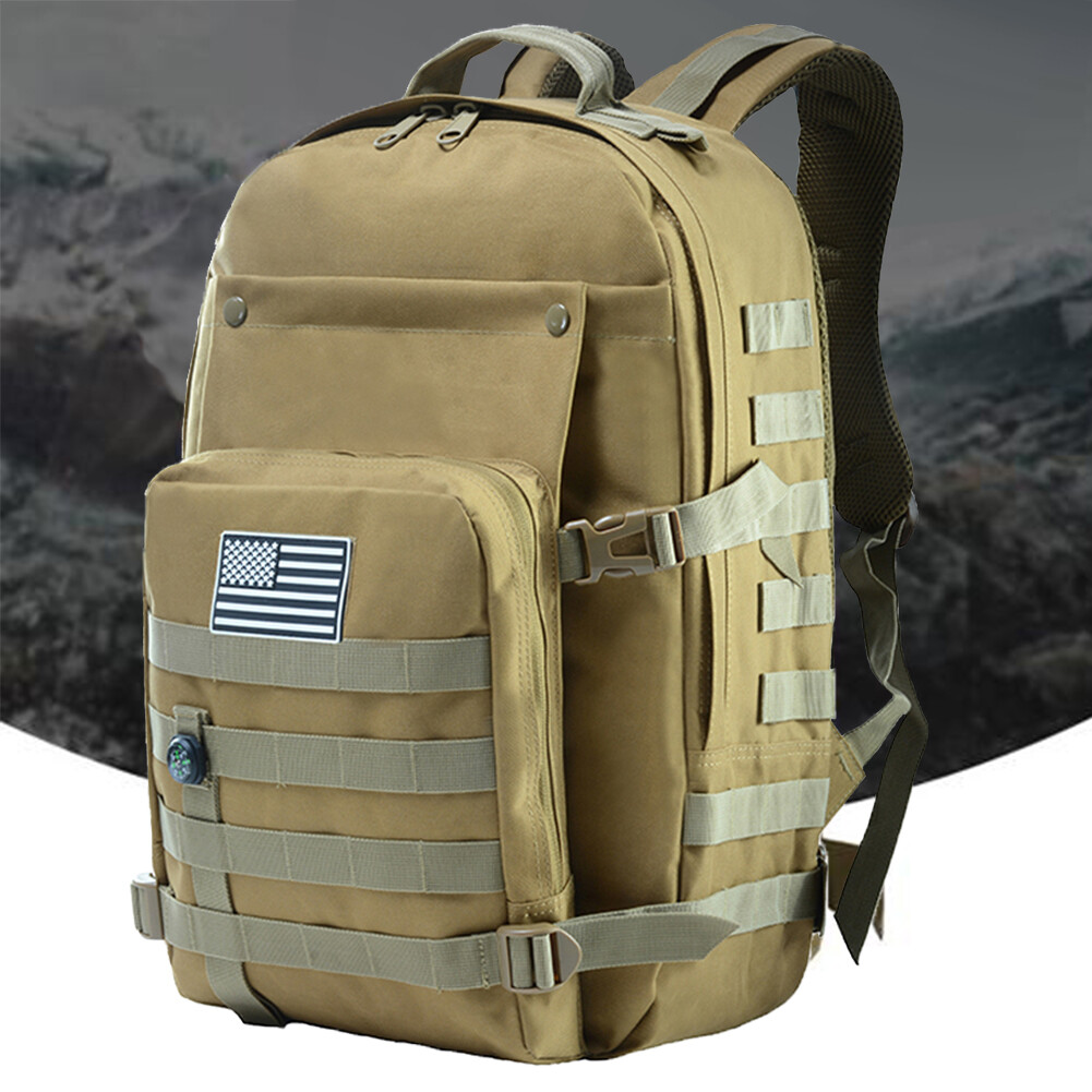 Tactical Backpack Assault Pack 41L Molle Hunting Rucksack Hiking Daypack Key Bag