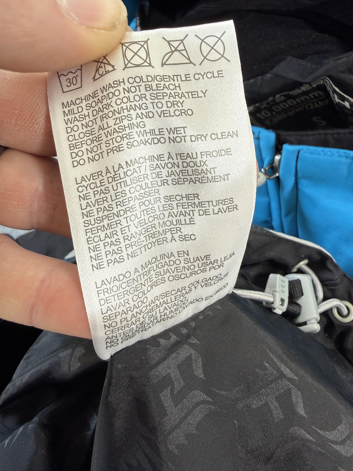 Fox Racing Jacket Mens Small Blue Fox Tech FX-2 Ski Snowboard Waterproof Hooded
