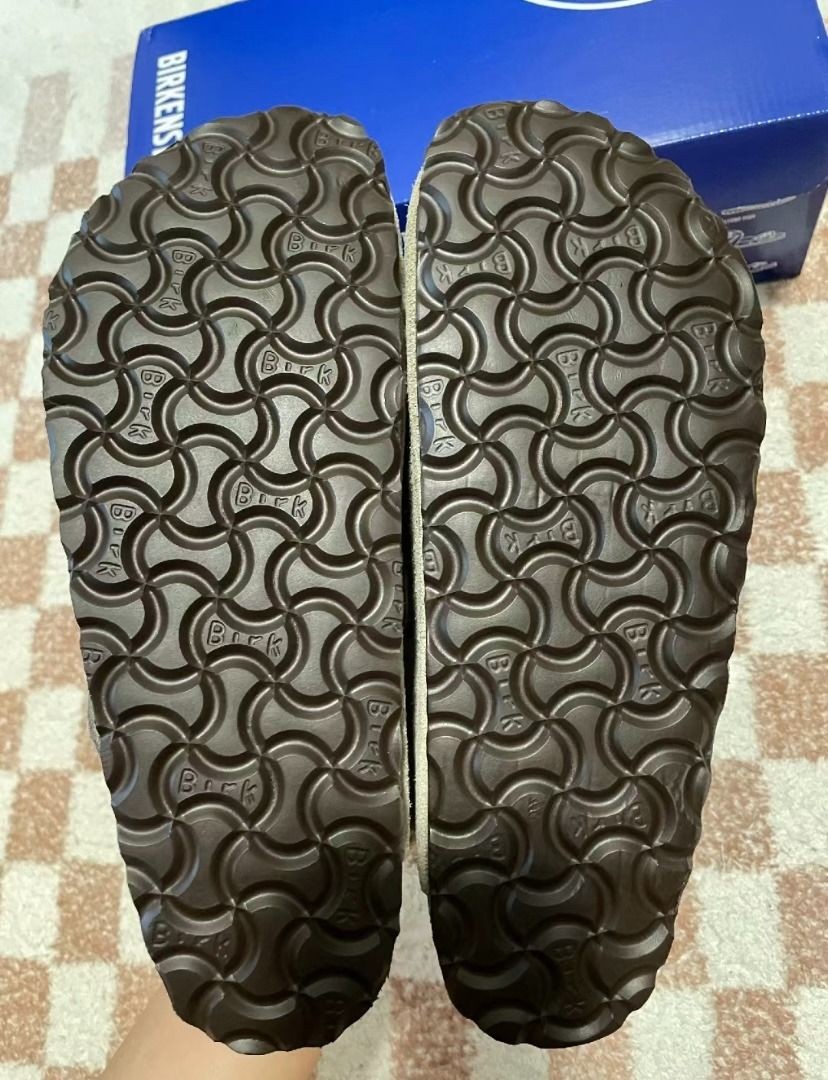 New Birkenstock Boston Suede Leather Soft Footbed Taupe