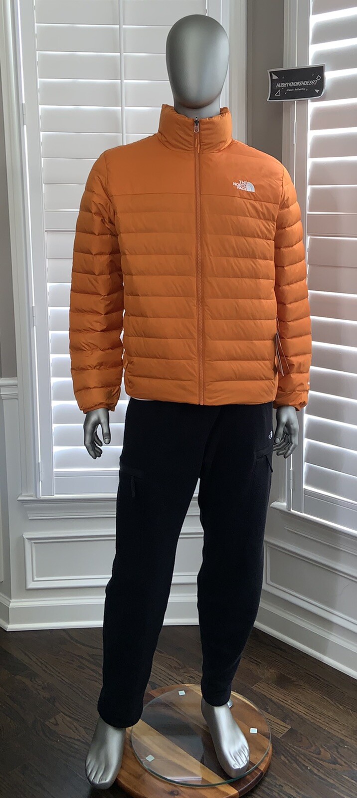 The North Face Mens Minoqua Insulated 550-Down FZ Puffer Jacket DSRT Orange NWT