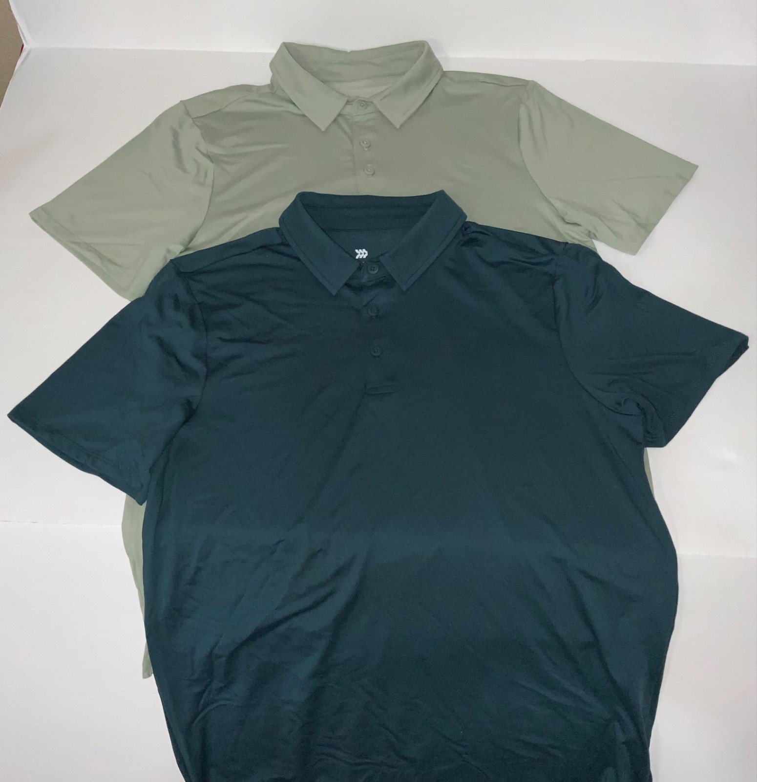 Jersey Polo Shirt All in Motion Wicking Stretch No Roll Collar COLOR CHOICES