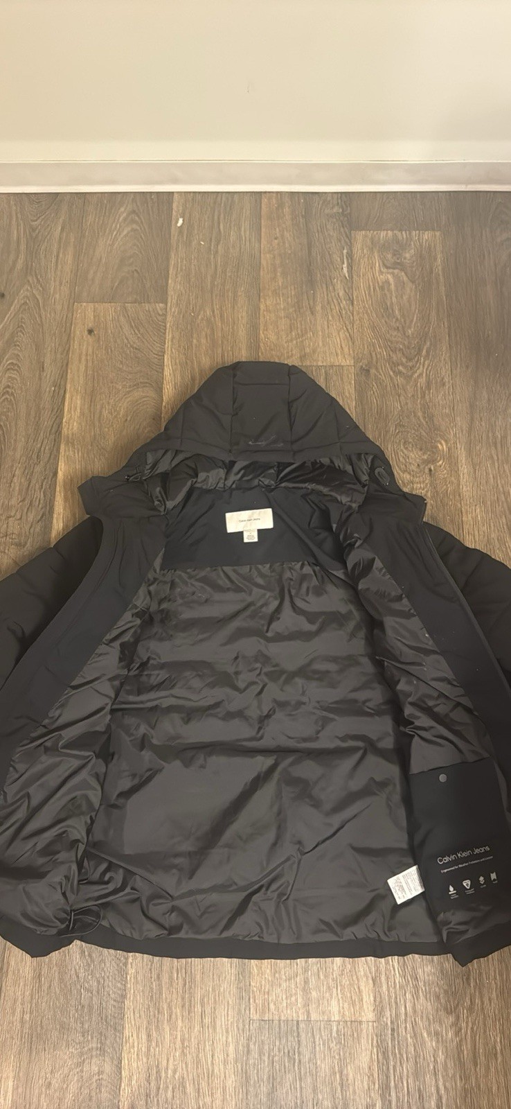 Calvin Klein Men’s Puffer Jacket Weather Protection Size M Black