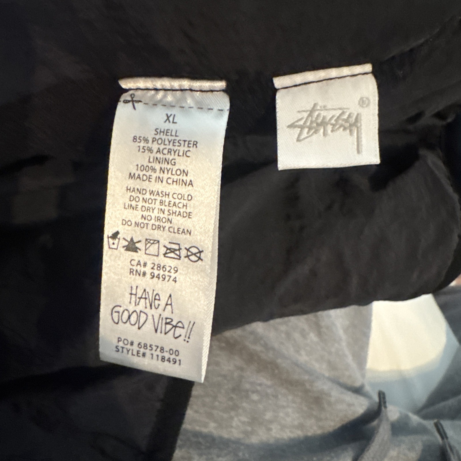 Stussy Pattern Sherpa Reversible Jacket Men’s Size XL Natural Authentic FW22