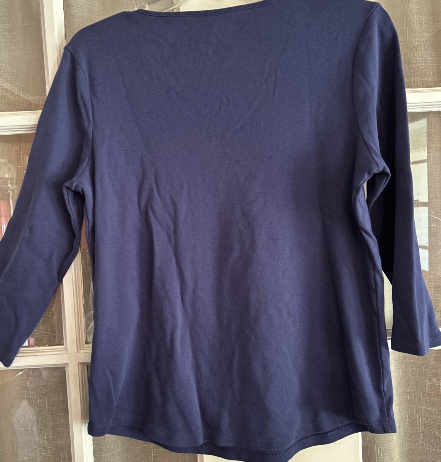 Lot 3-Chicos Top Women’s Floral Crochet Purple White Blue Stripe Navy SZ 1/M