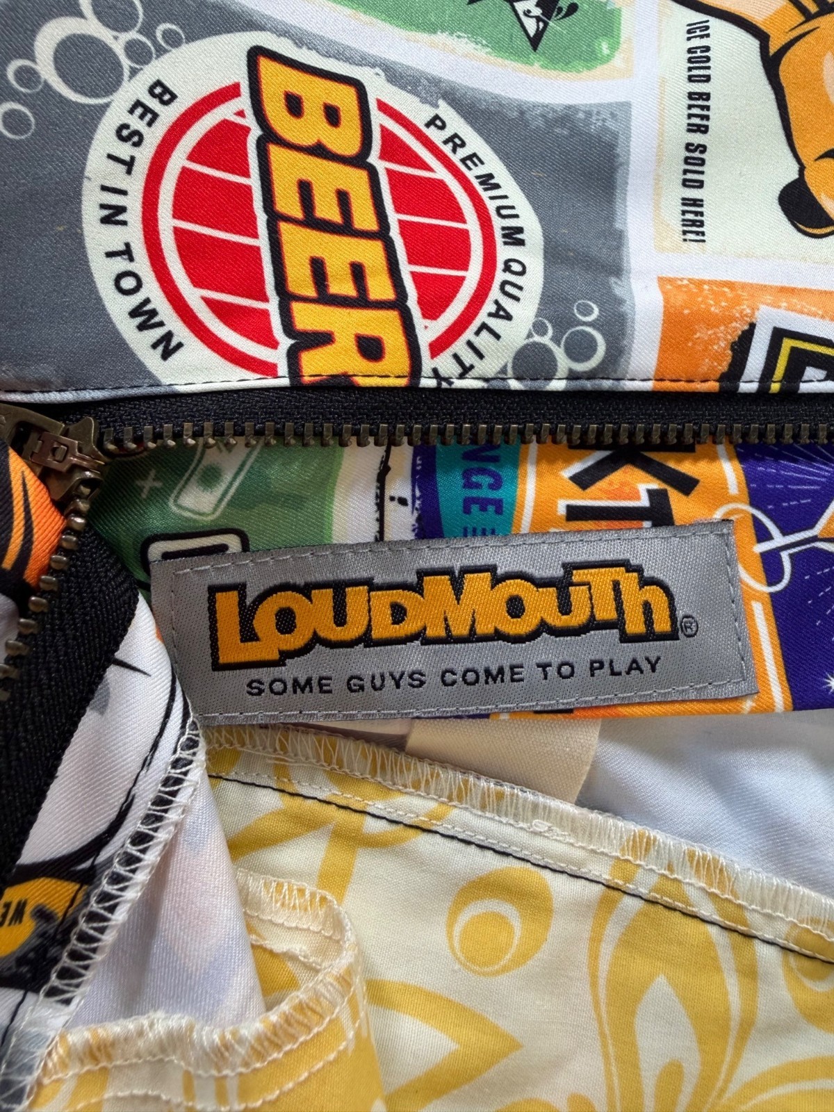 Loudmouth Golf Beer & Cocktail Lounge Heritage Golf Shorts in Multicolor Size 34