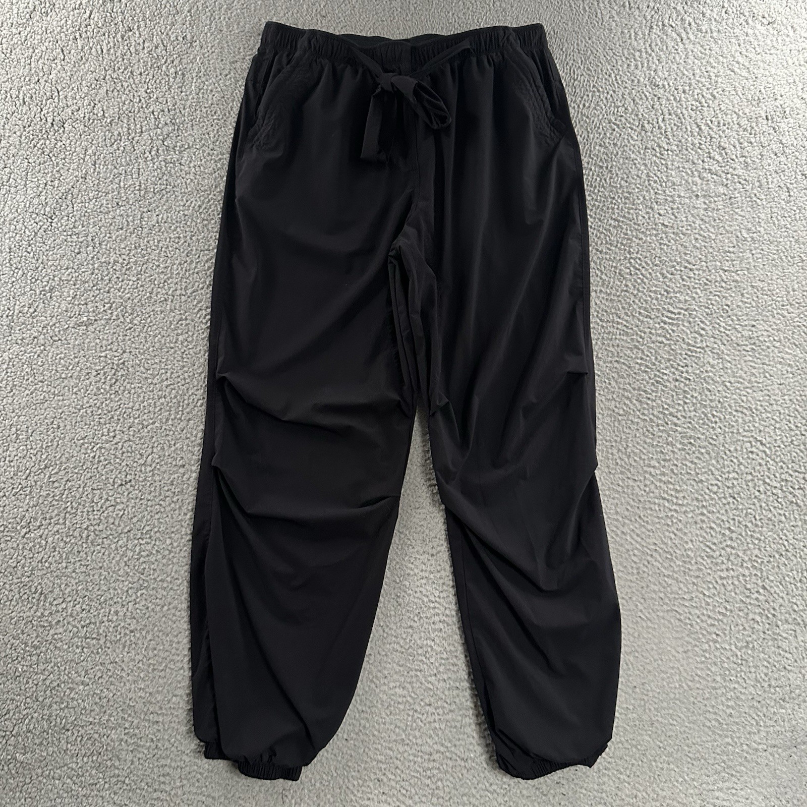 Paskho Womens Pants Black Size XL Serene Joggers High Rise Polyester Blend