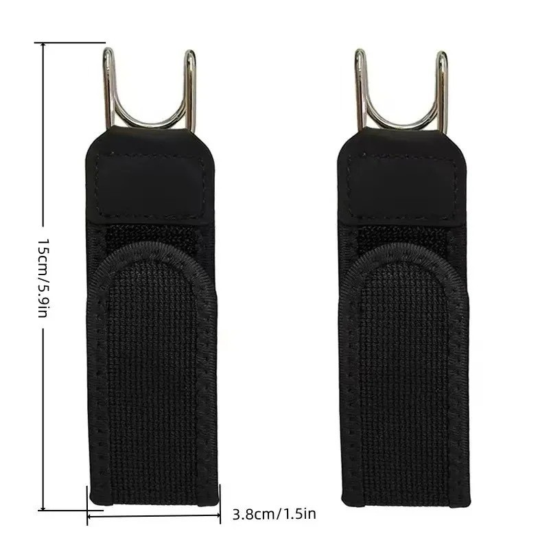 Unisex Buckleless Elastic Belt Adjustable Metal Hook Comfort Waist