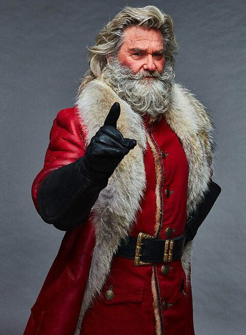 The Christmas Chronicles Santa Claus Leather Coat Shearling Fur Jacket