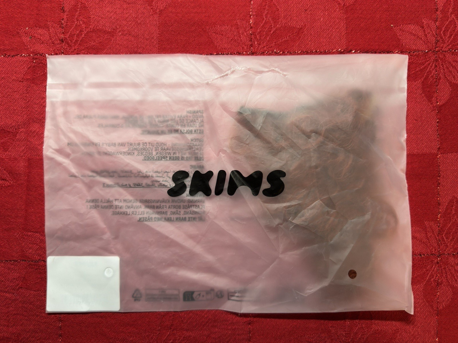 SKIMS Faux Hair Micro String Thong – Cocoa Ginger Curly, Size S, Ready to Ship