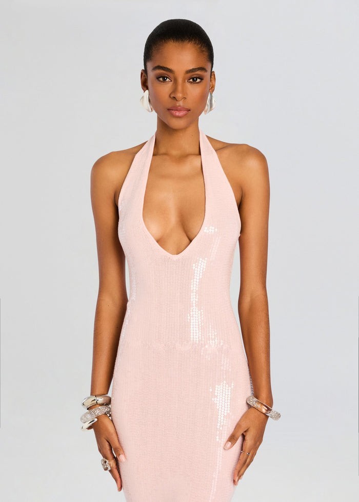 Retrofete Gwendy Sequin Dress Primrose Pink XS NWT