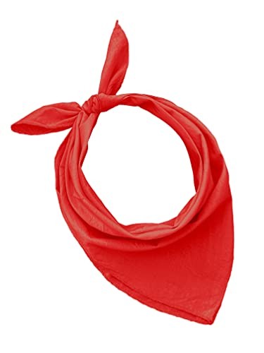 JOPHY & CO. 100% cotton Bandana SET of 3/5/10 for Set 1 pz Red Unique Tint