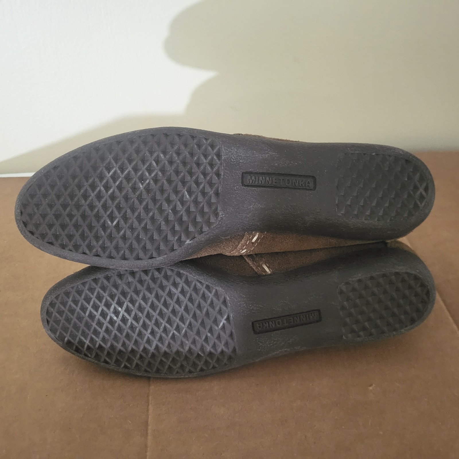 vintage womens Minnetonka ankle high stitched accent moccasins Size 6.5