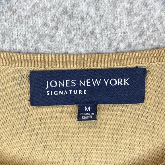 Jones New York leopard print sweater M classic Animalia print neutral basics