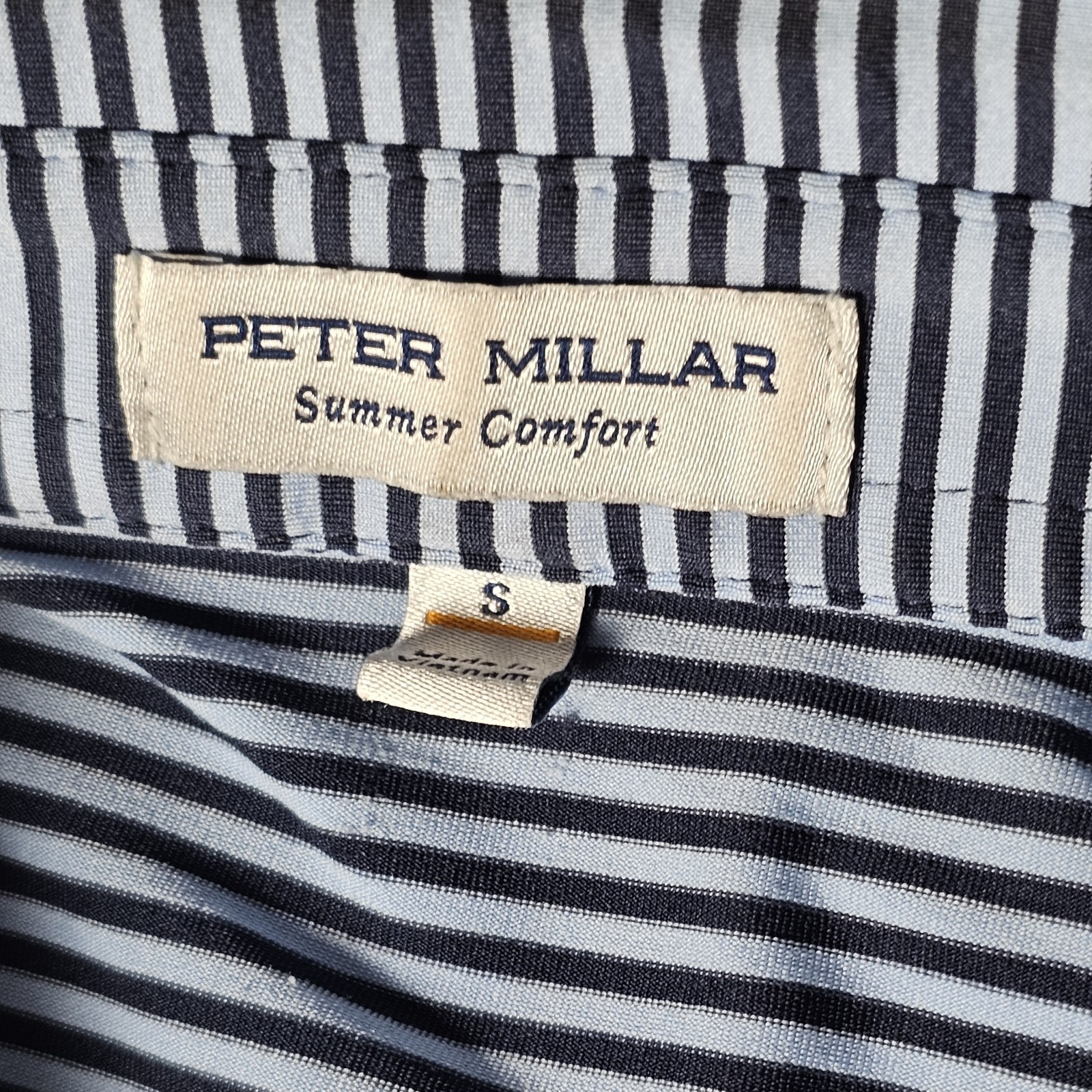Peter Millar “Summer Comfort” performance polo Mens Size Small Blue