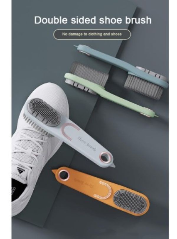 Long Handle Multifunctional Double-Sided Shoe Brush – NEW